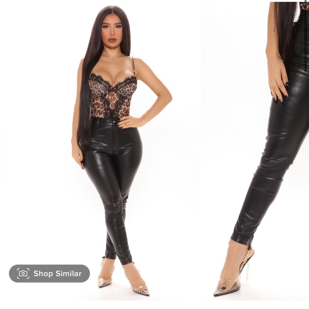 Sexy elegant leather pants